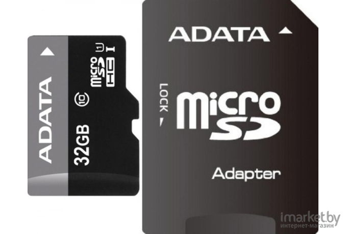 Карта памяти A-Data Premier microSDHC UHS-I U1 (10 Class) 32 Gb (AUSDH32GUICL10-RA1)