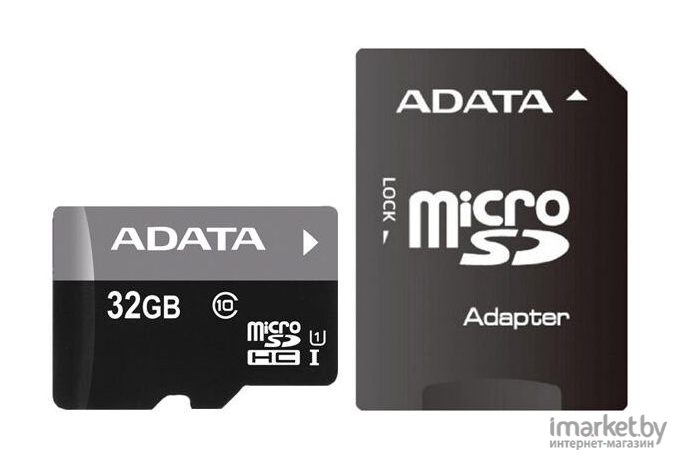 Карта памяти A-Data Premier microSDHC UHS-I U1 (10 Class) 32 Gb (AUSDH32GUICL10-RA1)