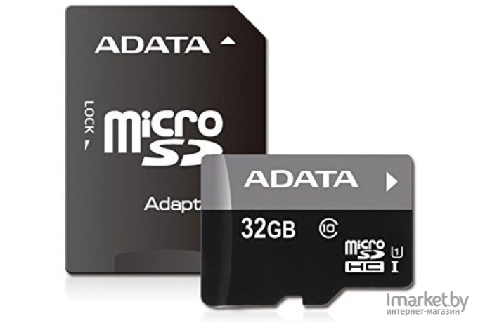 Карта памяти A-Data Premier microSDHC UHS-I U1 (10 Class) 32 Gb (AUSDH32GUICL10-RA1)