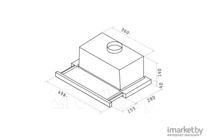 Кухонная вытяжка Jetair Aurora LX/CR/F/50 [PRF0115175]