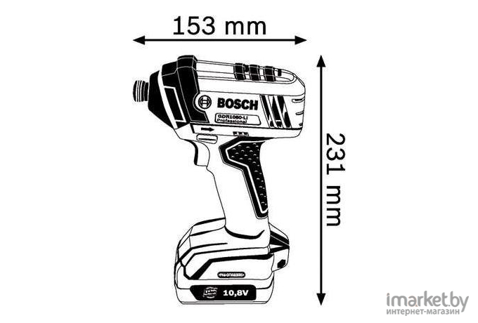 Ударный гайковерт Bosch GDR 1080-LI Professional (06019B3900)