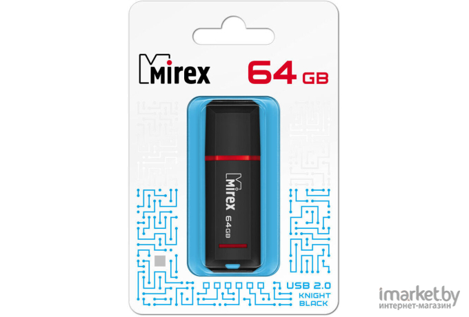 USB Flash Mirex Knight Black 64GB [13600-FMUKNT64]