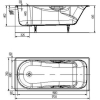 Ванна Универсал Сибирячка с ручками 170x75