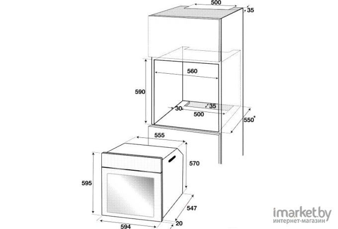 Духовой шкаф BEKO BIM 24301 WCS