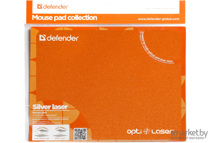 Коврик для мыши Defender Silver Laser (50410) ассорти