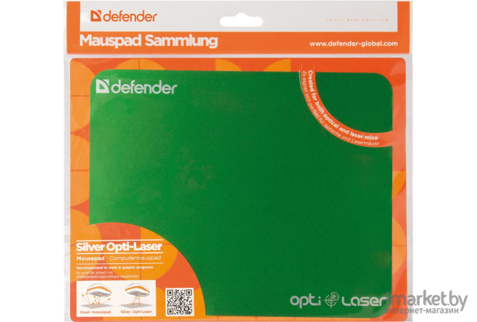 Коврик для мыши Defender Silver Laser (50410) ассорти