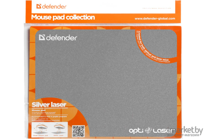 Коврик для мыши Defender Silver Laser (50410) ассорти