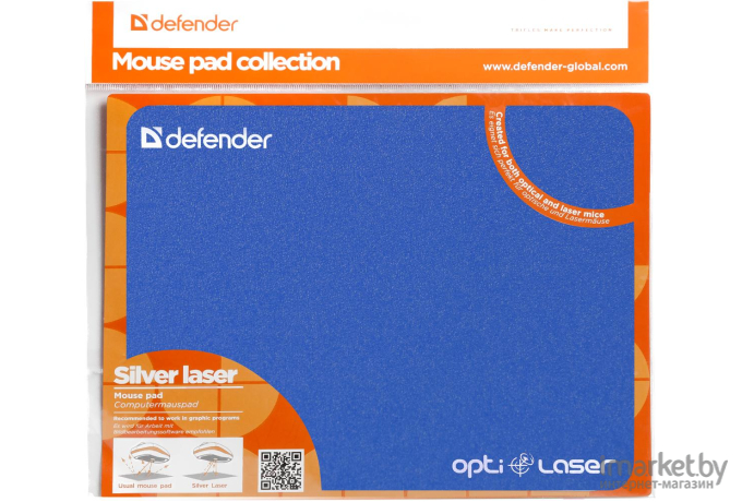 Коврик для мыши Defender Silver Laser (50410) ассорти