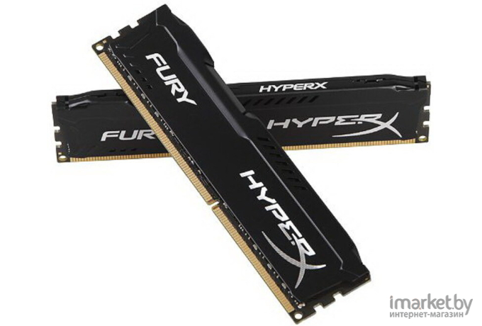 Оперативная память Kingston HyperX Fury Black 2x8GB KIT DDR3 PC3-14900 (HX318C10FBK2/16)