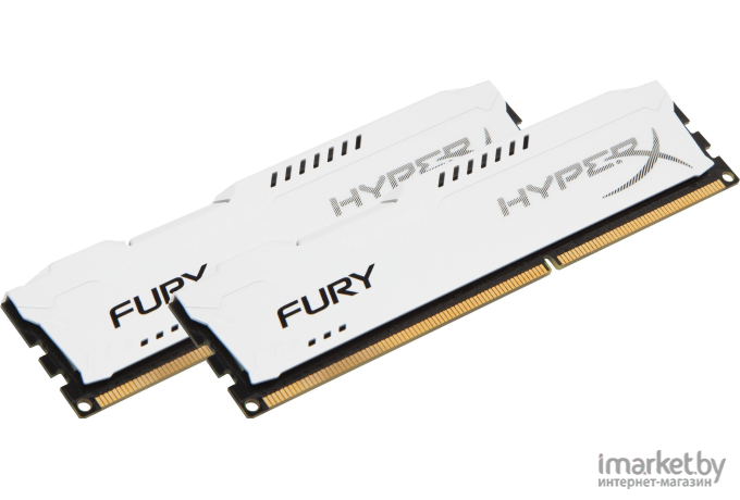 Оперативная память Kingston HyperX Fury White 2x4GB KIT DDR3 PC3-12800 (HX316C10FWK2/8)