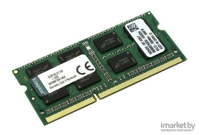 Оперативная память Kingston ValueRAM 8GB DDR3 SO-DIMM PC3-12800 [KVR16LS11/8]
