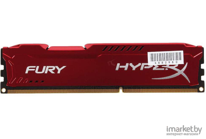 Оперативная память Kingston HyperX Fury Red 4GB DDR3 PC3-12800 (HX316C10FR/4)