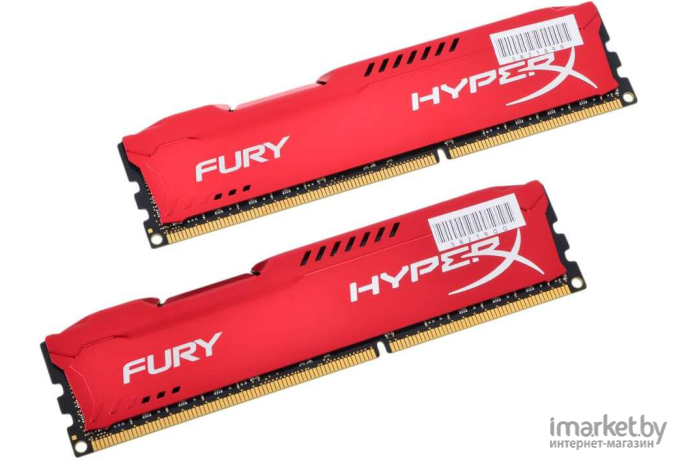 Оперативная память Kingston HyperX Fury Red 2x8GB KIT DDR3 PC3-14900 (HX318C10FRK2/16)