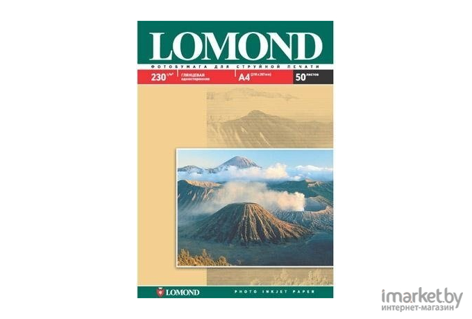 Фотобумага Lomond Глянцевая 10x15 230 г/кв.м. 50 листов (0102035)