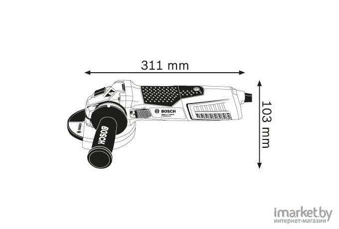 Профессиональная угловая шлифмашина Bosch GWS 17-125 CI Professional (0.601.79G.002)