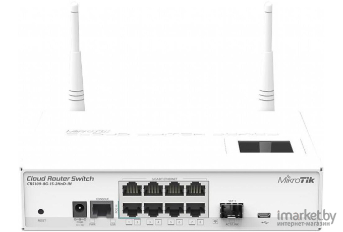 Коммутатор Mikrotik Cloud Router Switch CRS109-8G-1S-2HnD-IN