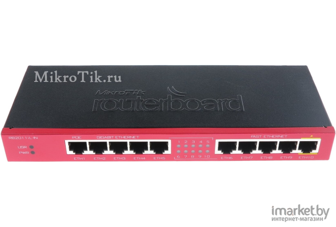 Коммутатор Mikrotik RouterBOARD 2011iL-IN (RB2011iL-IN)