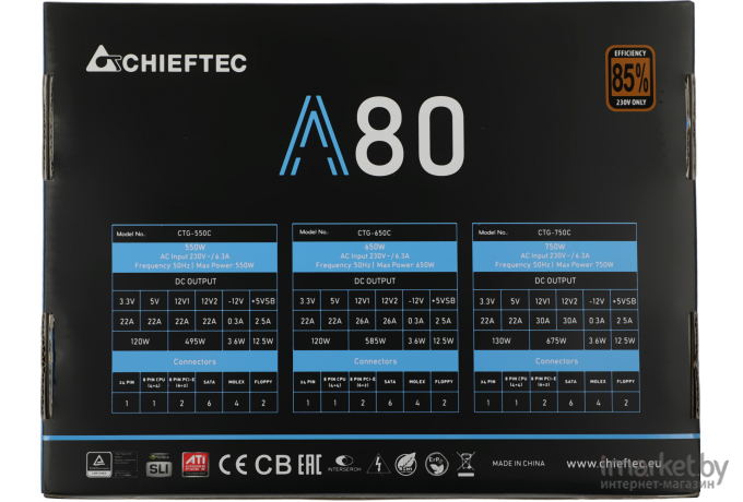 Блок питания Chieftec A-80 CTG-650C 650W