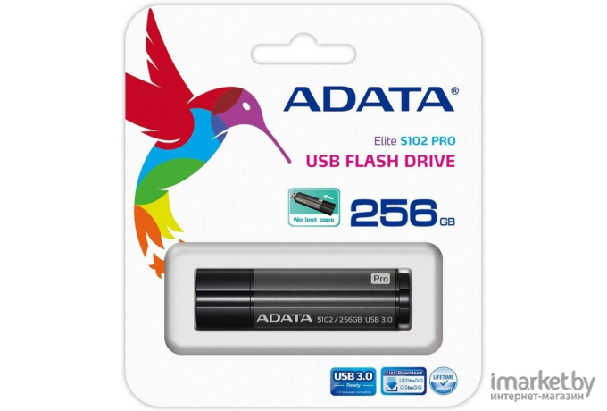 USB Flash A-Data Elite S102 Pro 256GB [AS102P-256G-RGY]