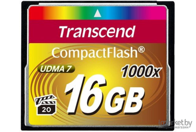 Карта памяти Transcend 1000x CompactFlash Ultimate 16GB (TS16GCF1000)