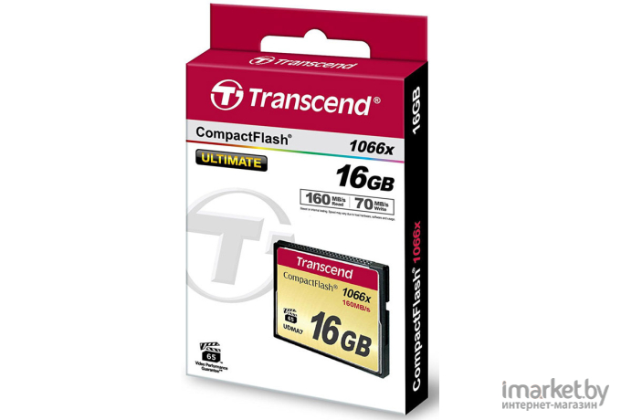 Карта памяти Transcend 1000x CompactFlash Ultimate 16GB (TS16GCF1000)