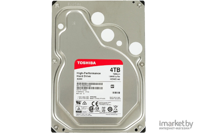 Жесткий диск Toshiba X300 4TB [HDWE140EZSTA]