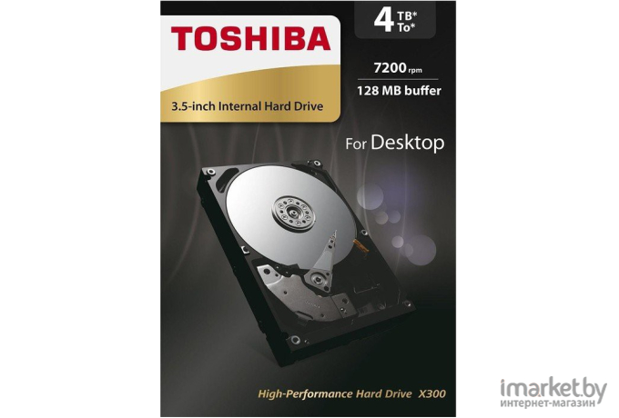 Жесткий диск Toshiba X300 4TB [HDWE140EZSTA]