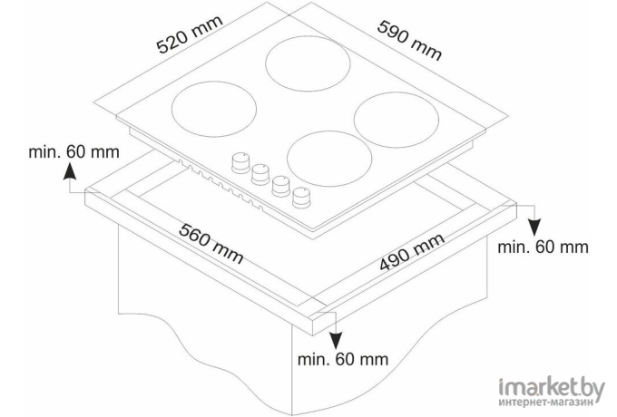 Варочная панель Simfer H60Q40M411