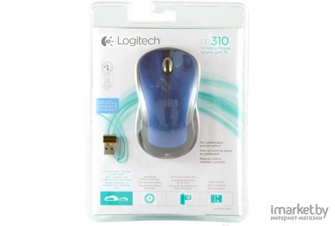 Мышь Logitech M310 Blue (910-005248)