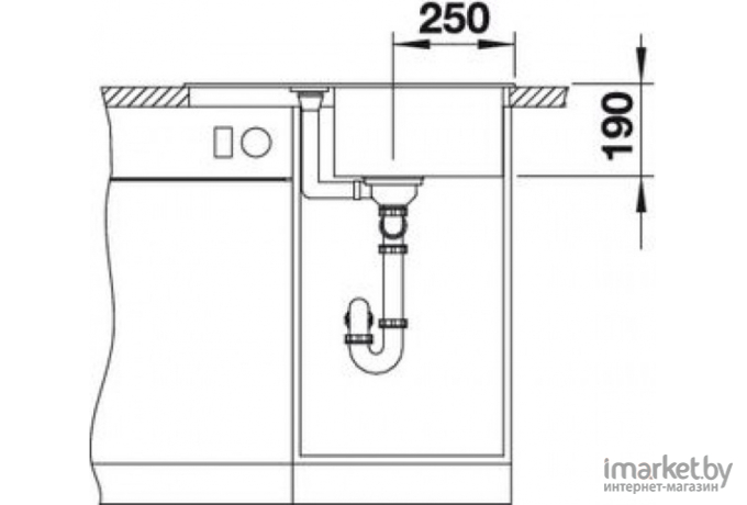 Кухонная мойка Blanco Metra 45 S Compact (белый) [519576]