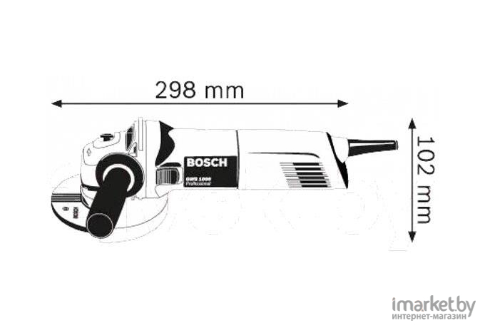 Профессиональная угловая шлифмашина Bosch GWS 1000 Professional (0.601.828.800)