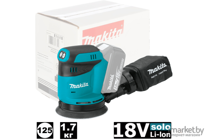 Эксцентриковая шлифмашина (орбитальная) Makita DBO180Z