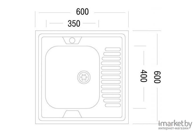 Кухонная мойка Ukinox STD600.600-5C 0LS