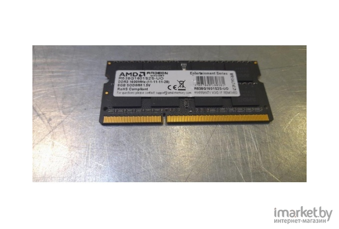 Оперативная память AMD 8GB DDR3 SO-DIMM PC3-12800 (R538G1601S2S-UO)