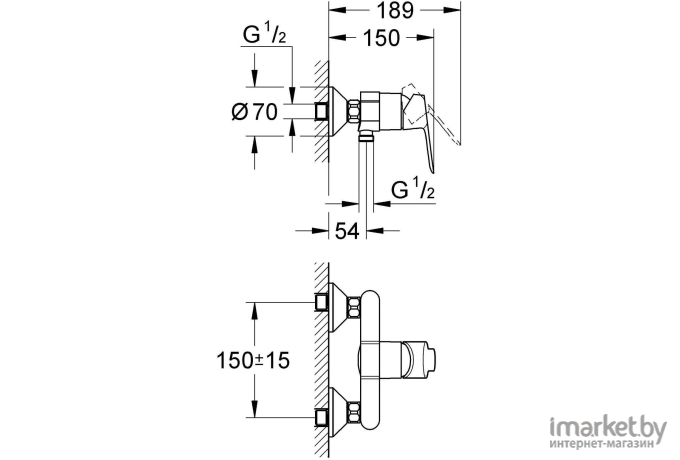 Смеситель Grohe BauEdge 23333000