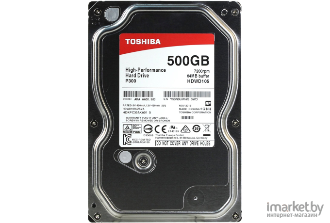 Жесткий диск Toshiba P300 500GB (HDWD105UZSVA)