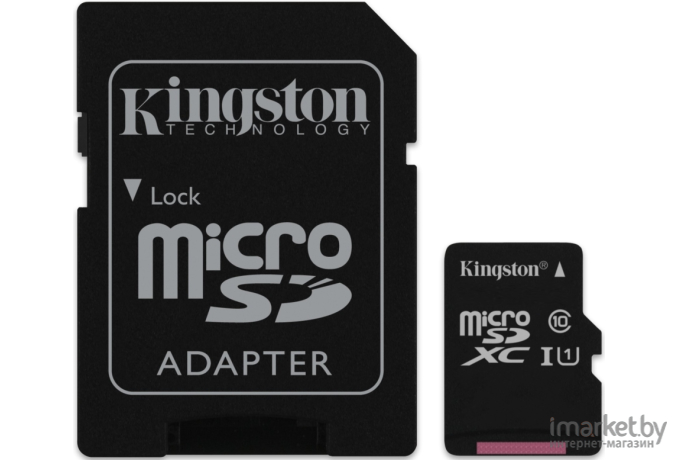 Карта памяти Kingston microSDXC UHS-I (Class 10) 64GB [SDC10G2/64GBSP]