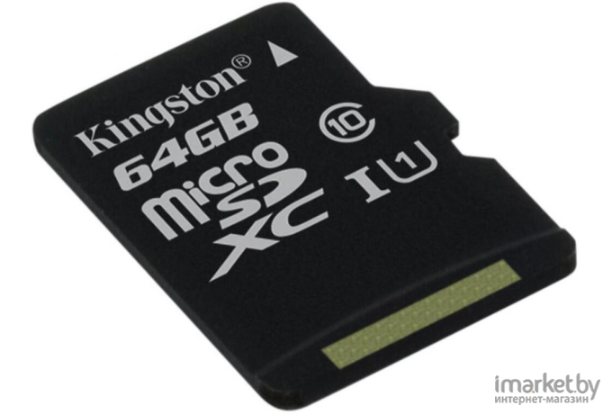 Карта памяти Kingston microSDXC UHS-I (Class 10) 64GB [SDC10G2/64GBSP]