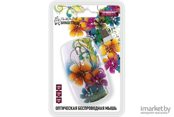 Мышь SmartBuy 327AG Flowers Full-Color Print (SBM-327AG-FL-FC)