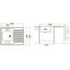 Кухонная мойка Ukinox STD800.600-4C 0R