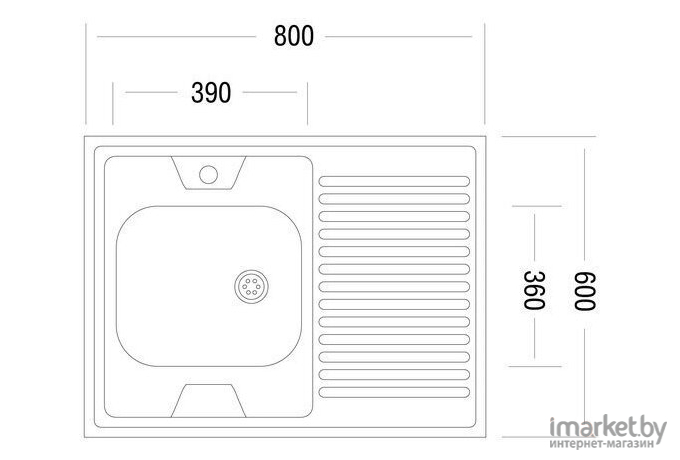 Кухонная мойка Ukinox STD800.600-5C 0LS