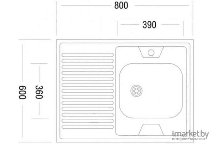 Кухонная мойка Ukinox STD800.600-5C 0RS