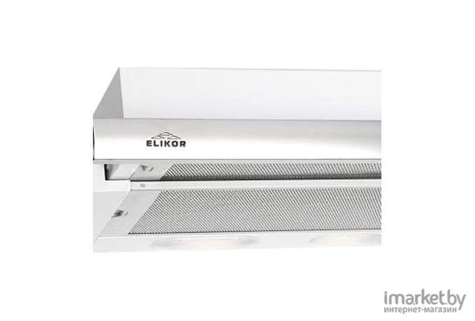 Кухонная вытяжка Elikor Интегра 60П-400-В2Л (белый/нержавеющая сталь)