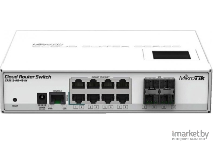 Коммутатор Mikrotik CRS112-8G-4S-IN