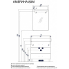 Акватон Америна 80 М Тумба черная (1.A169.1.01A.M95.0)