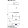 Акватон Америна 80 Н Тумба черная (1.A169.4.01A.M95.0)