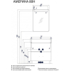 Акватон Америна 80 Н Тумба черная (1.A169.4.01A.M95.0)