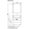 Акватон Ария 50 Н Тумба черный (1.A140.2.01A.A95.0)