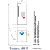 Акватон Эклипс 46 М Тумба левая эбони светлый [1.A172.8.01E.K49.L]