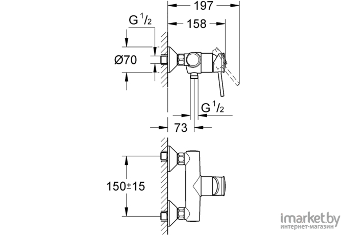 Смеситель Grohe BauClassic 32867000